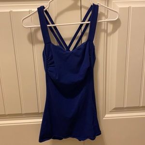 Express dark blue tank top size small
